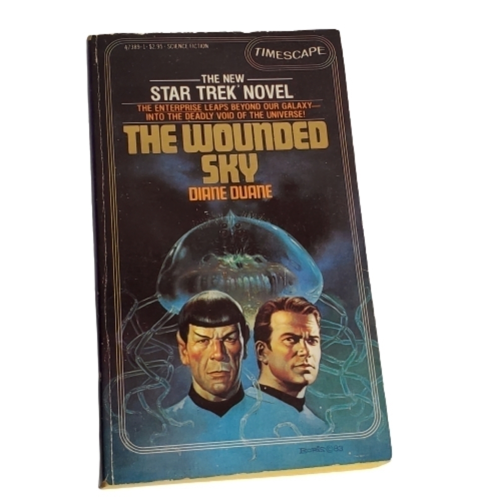 Vintage 80s Star Trek Novel Diane Duane The Wounded Sky Sci-Fi Paperback Book